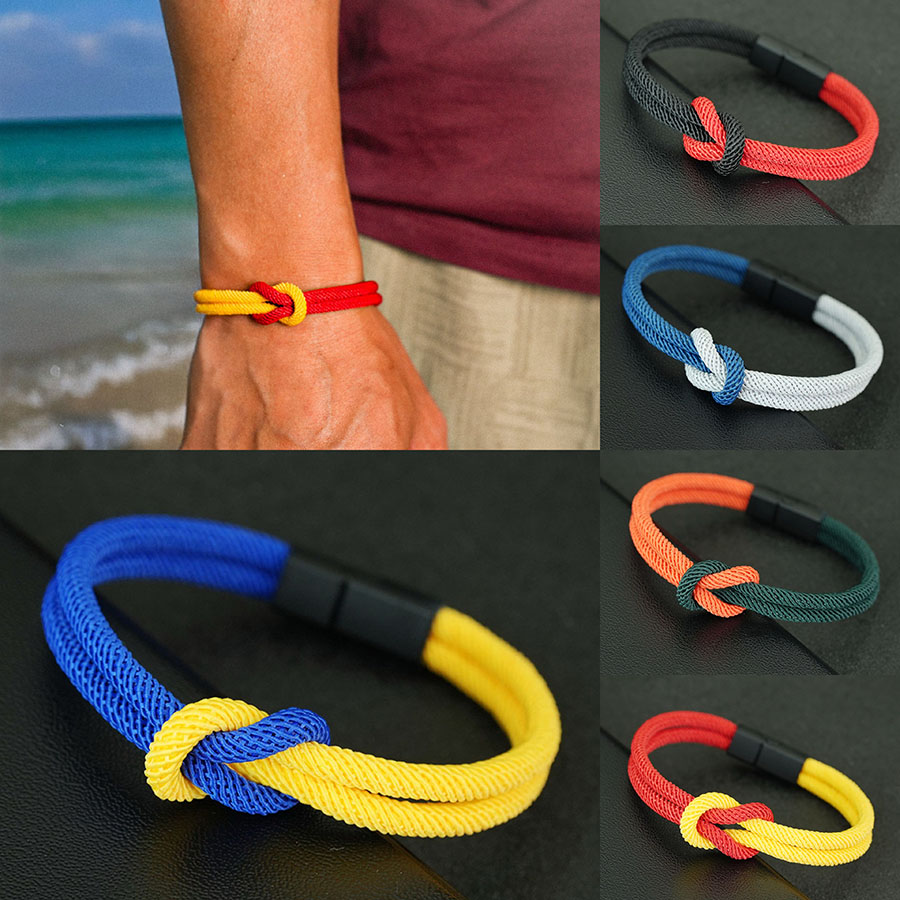 Street Fashion In Milan - Pulsera de cuerda para hombre de