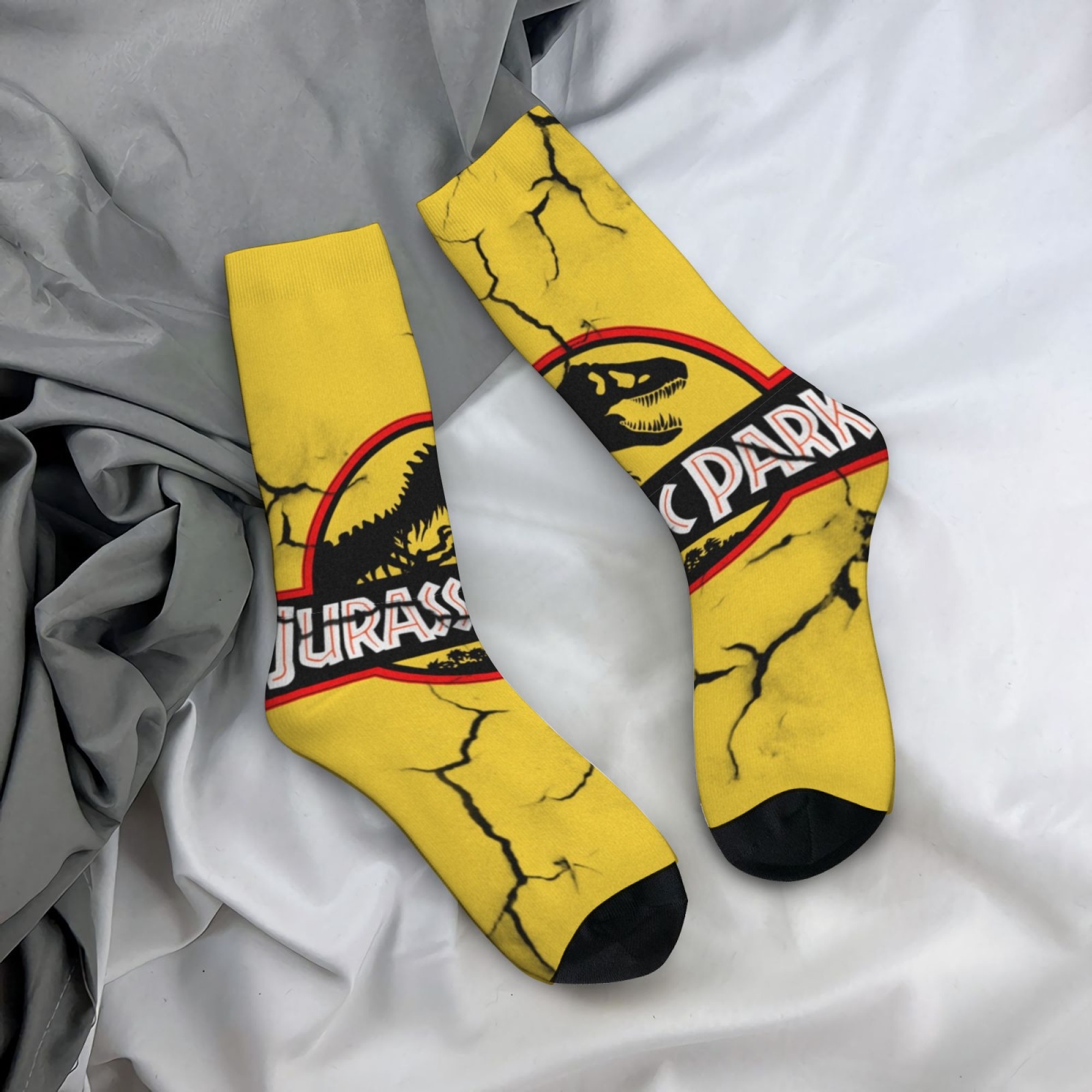 Street Fashion Style Youtube - Calcetines de dinosaurios de Jurassic Park,