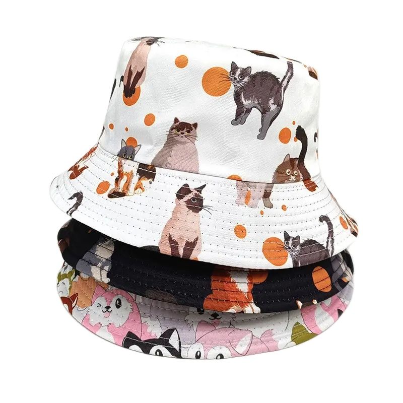 Bucket Hat Embroidered - Sombrero de pescador con estampado de