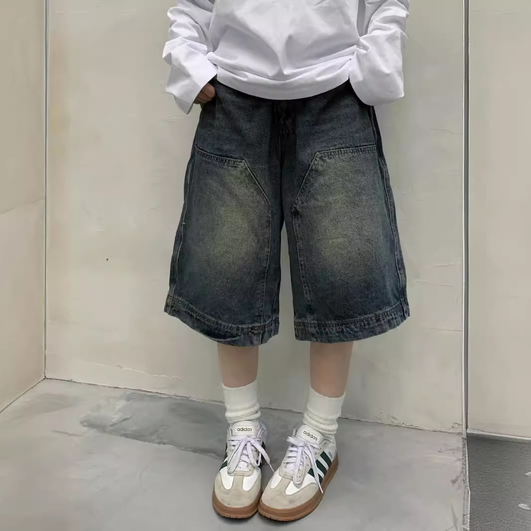 Street Fashion Baggy - Pantalones cortos vaqueros holgados Vintage Y2K