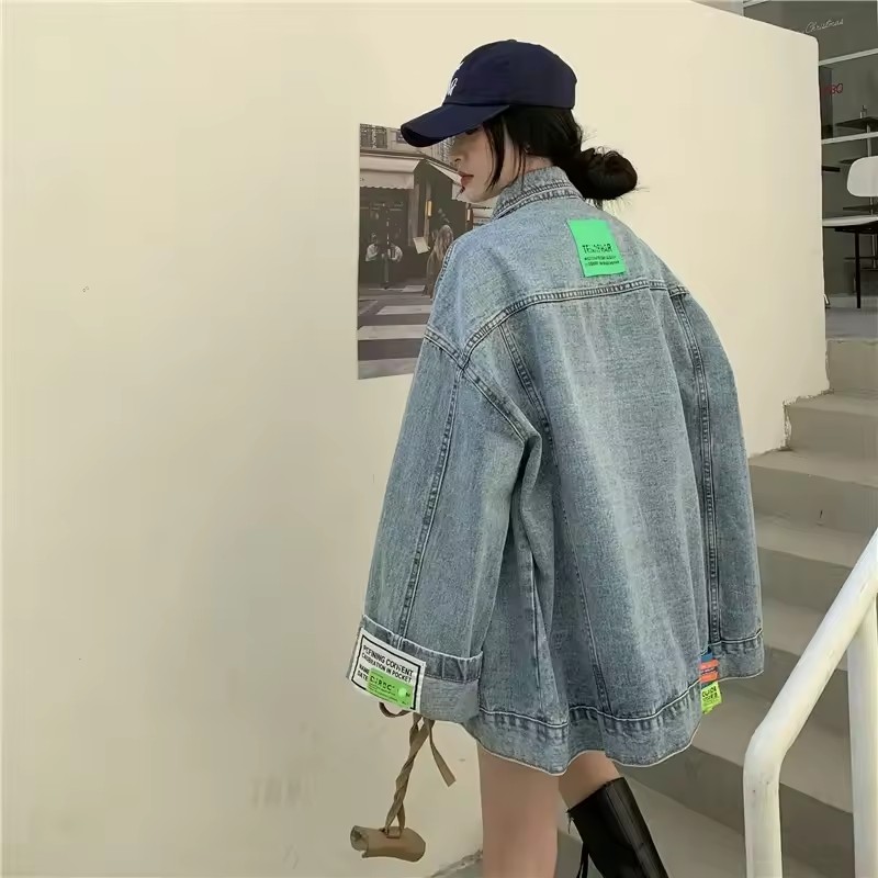 Korean Street Fashion Female - 2025 nueva moda chaqueta vaquera mujer