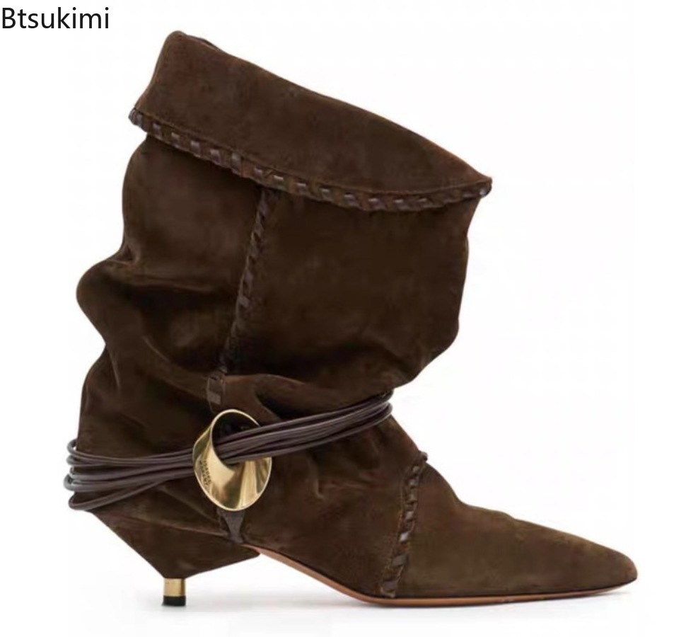 Street Fashion Style Youtube - Botines de tacón fino para mujer,