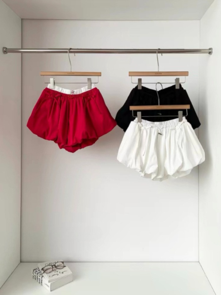 Korean Street Fashion Female - Shorts de Cintura Alta Estilo Lolita