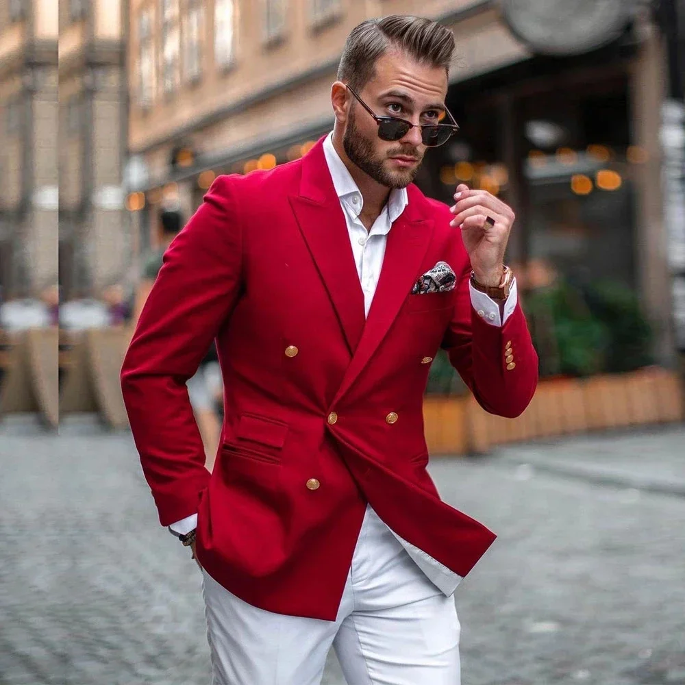 Street Fashion Jacket Men - Traje de Hombre a la Moda,