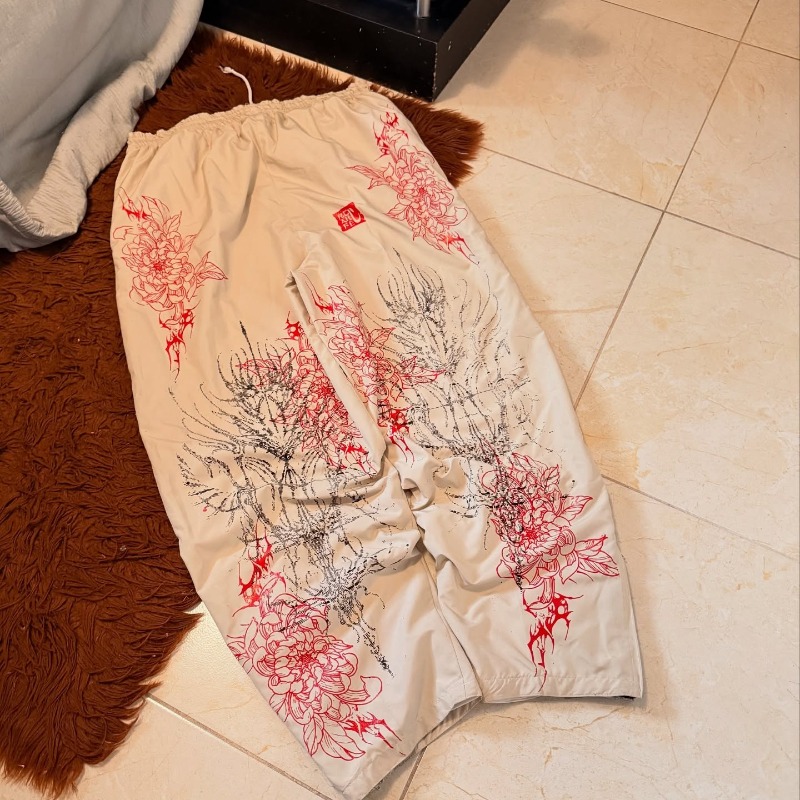 Street Fashion Of Japan - Pantalones Cargo de pierna ancha informales
