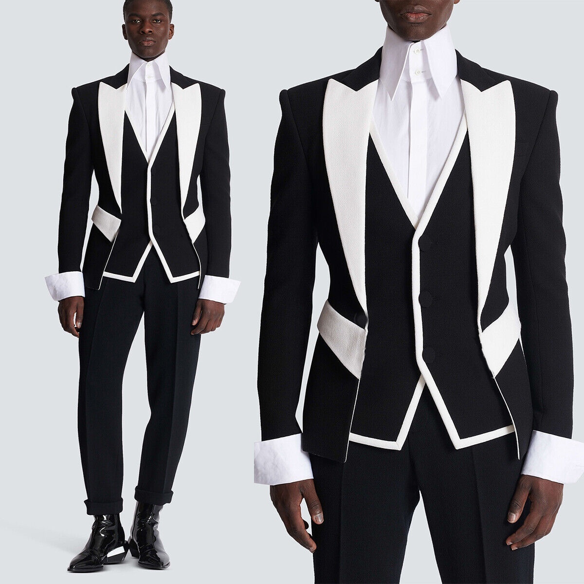 Street Fashion Jacket Men - Trajes de boda de moda a