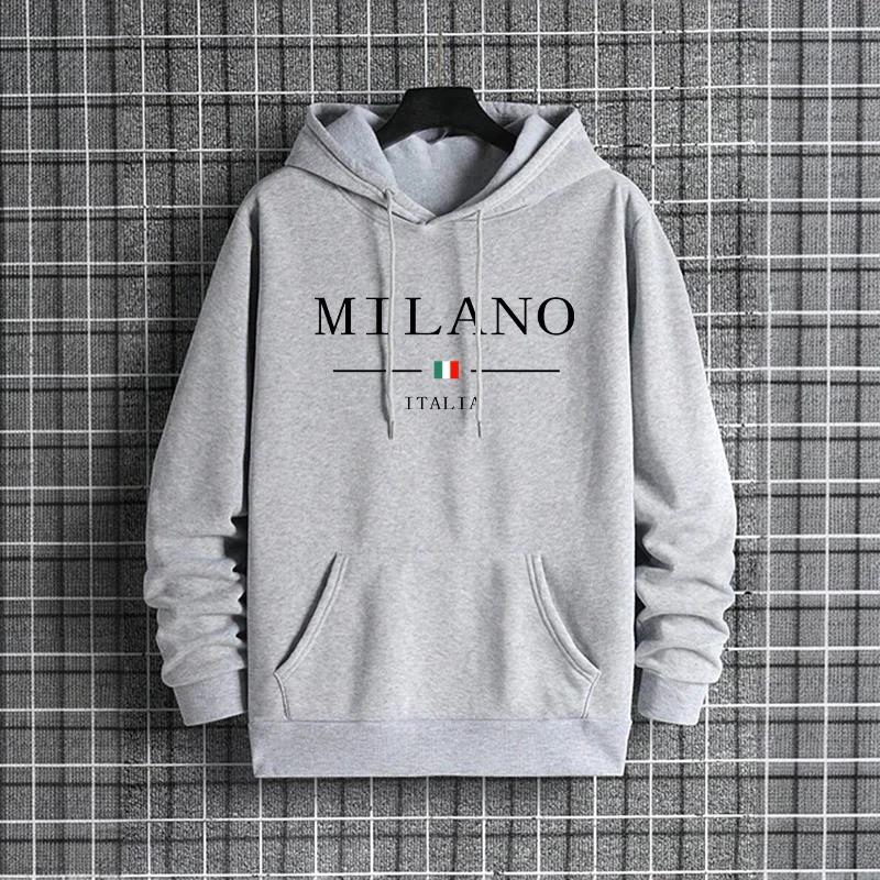 Street Fashion In Milan - Sudadera con Capucha para Hombre, Estilo