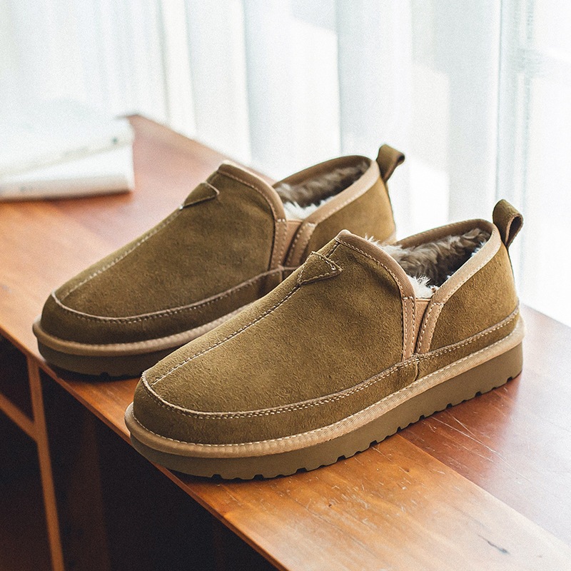 Street Fashion Designers - Botas de Nieve de Cuero Vacuno