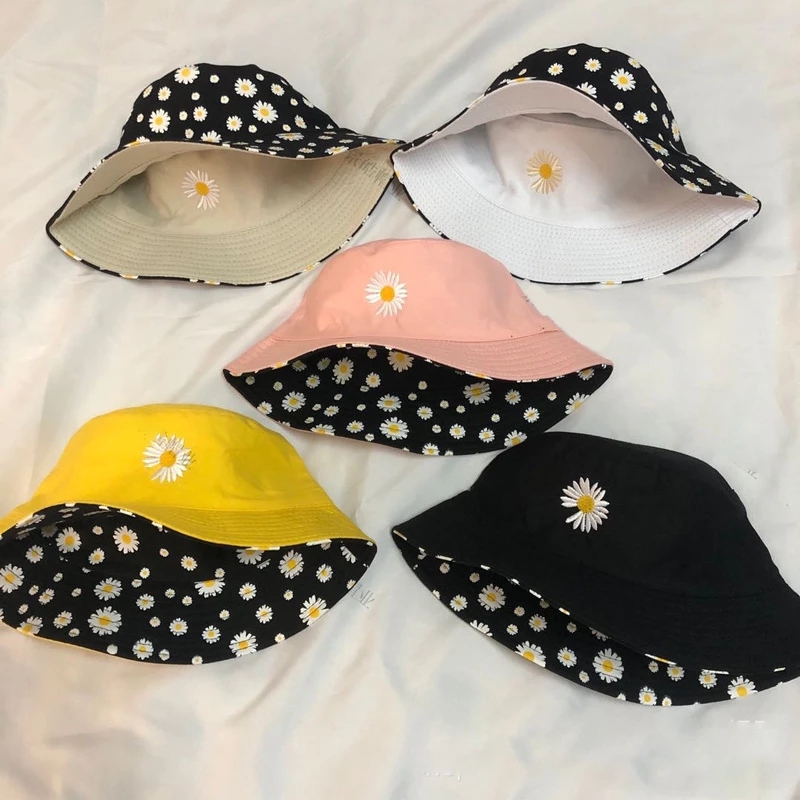Sombreros de cubo de doble car - Bucket Hat Embroidered reseña y precio