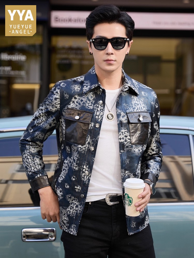 Nueva moda de lujo con estampa - Street Fashion Jacket Men reseña y precio