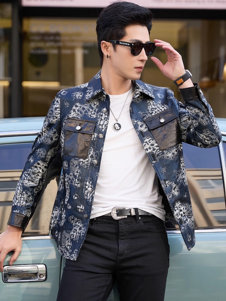 Nueva moda de lujo con estampa - Street Fashion Jacket Men reseña y precio