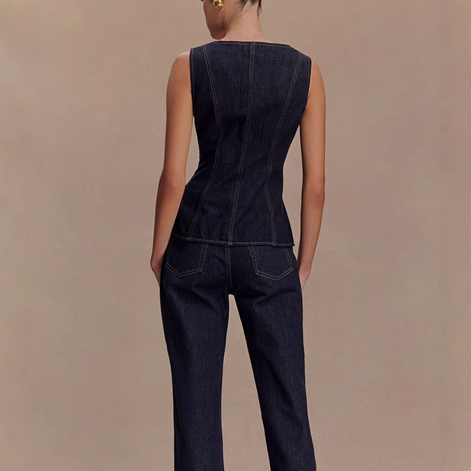 Conjuntos de pantalones vaquer - Street Fashion Baggy reseña y precio