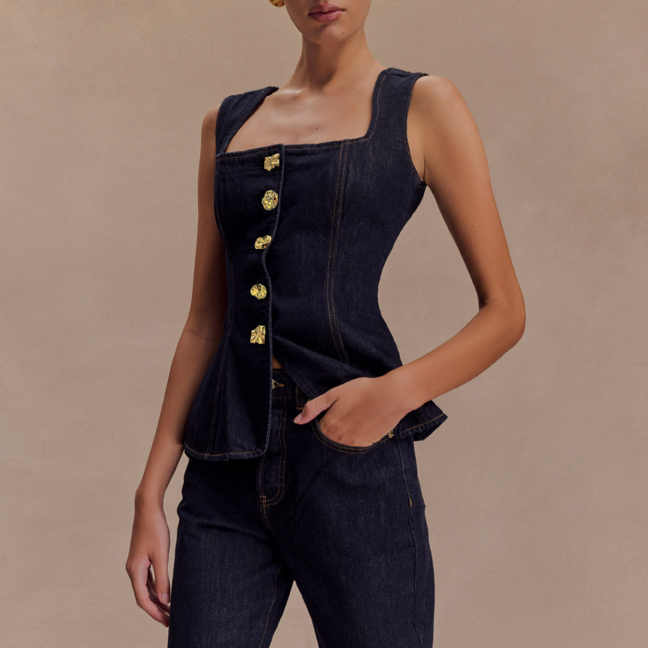 Conjuntos de pantalones vaquer - Street Fashion Baggy reseña y precio