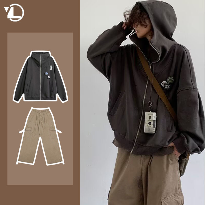 Conjunto informal universitari - Street Fashion Jacket Men reseña y precio