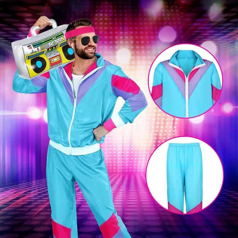 Disfraces de los años 80 y 90  - Street Fashion Jacket Men reseña y precio