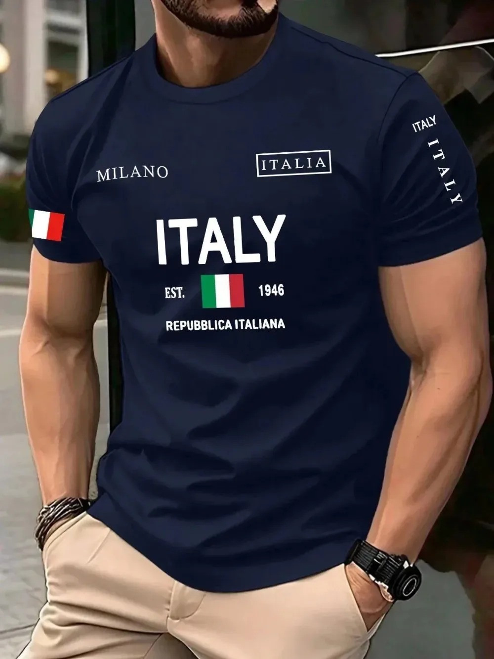 Camiseta de Hombre con Estampa - Street Fashion In Milan reseña y precio
