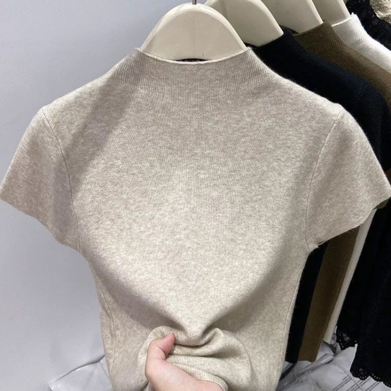 Suéter Básico de Moda con Cuel - Korean Street Fashion Female reseña y precio