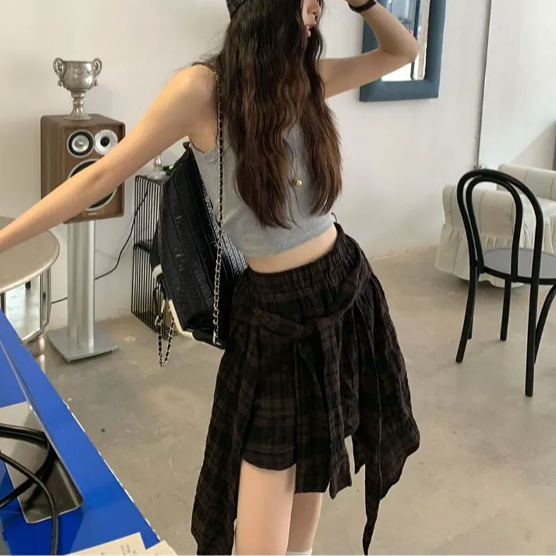 Minifaldas coreanas a cuadros  - Korean Street Fashion Female reseña y precio