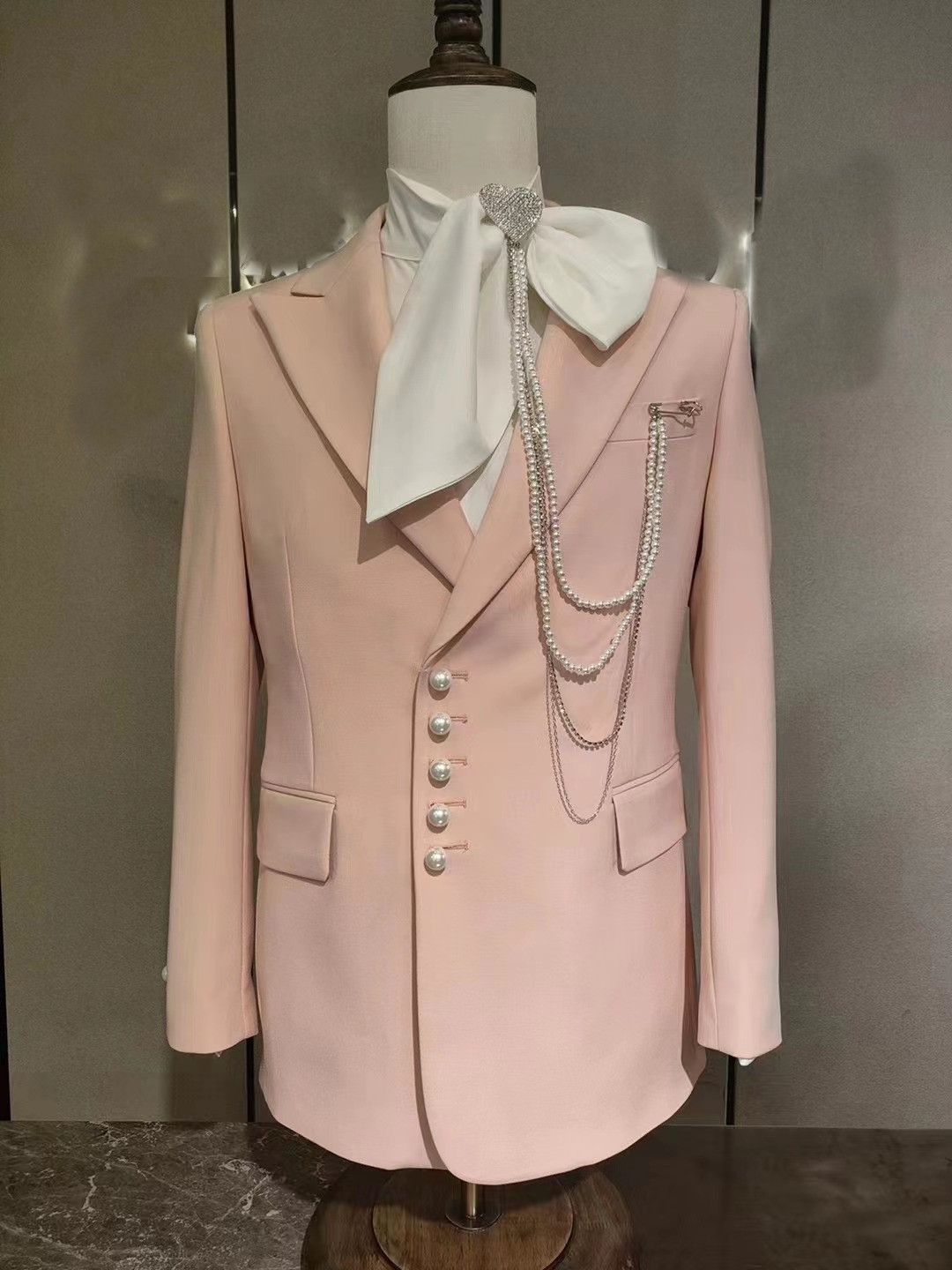 Trajes de boda verde personali - Street Fashion Jacket Men reseña y precio