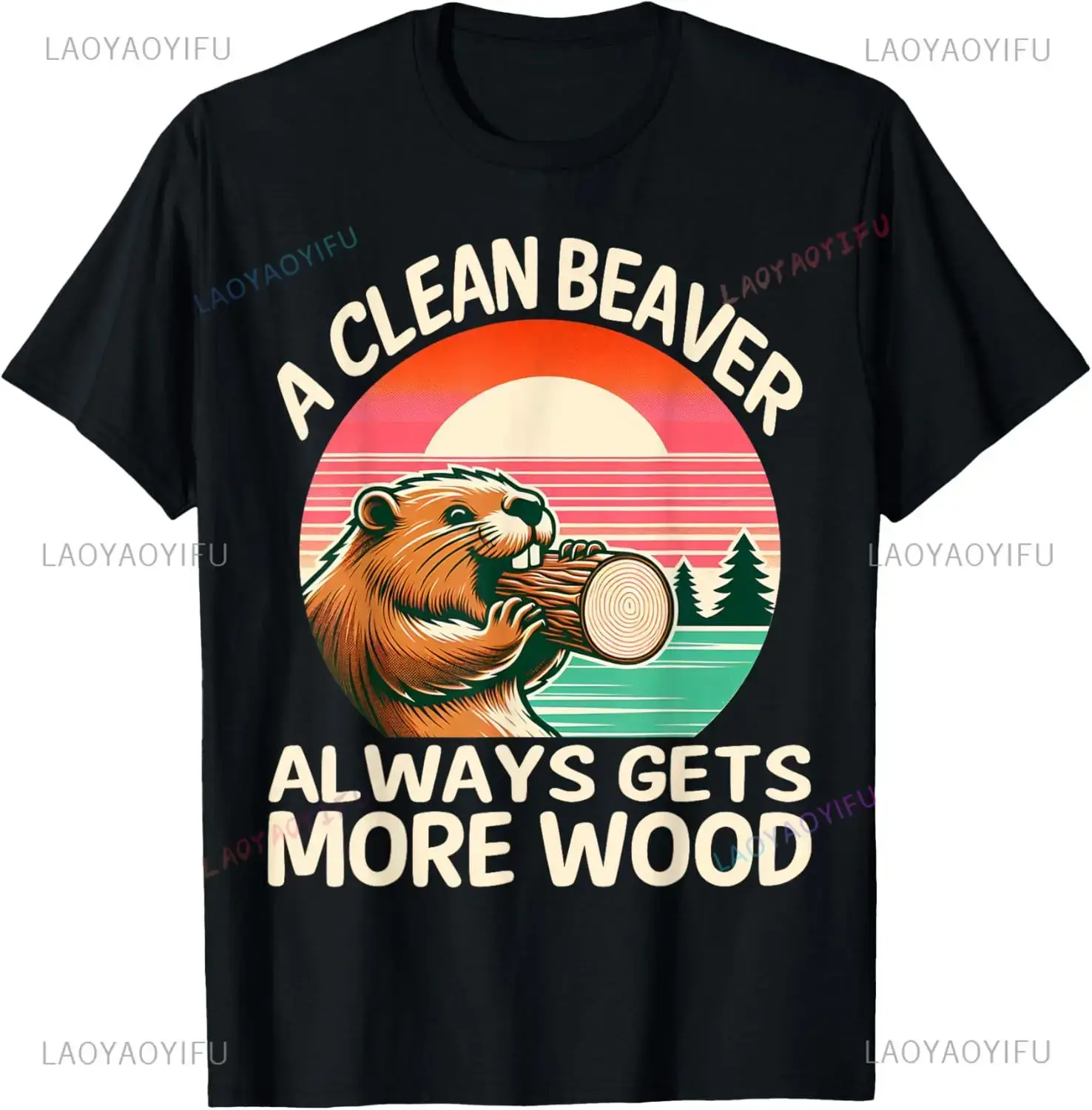 Camiseta de un castor limpio s - Street Fashion Baggy reseña y precio