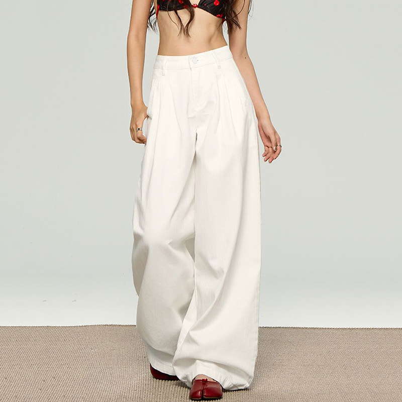 Pantalones vaqueros de pierna  - Korean Street Fashion Female reseña y precio