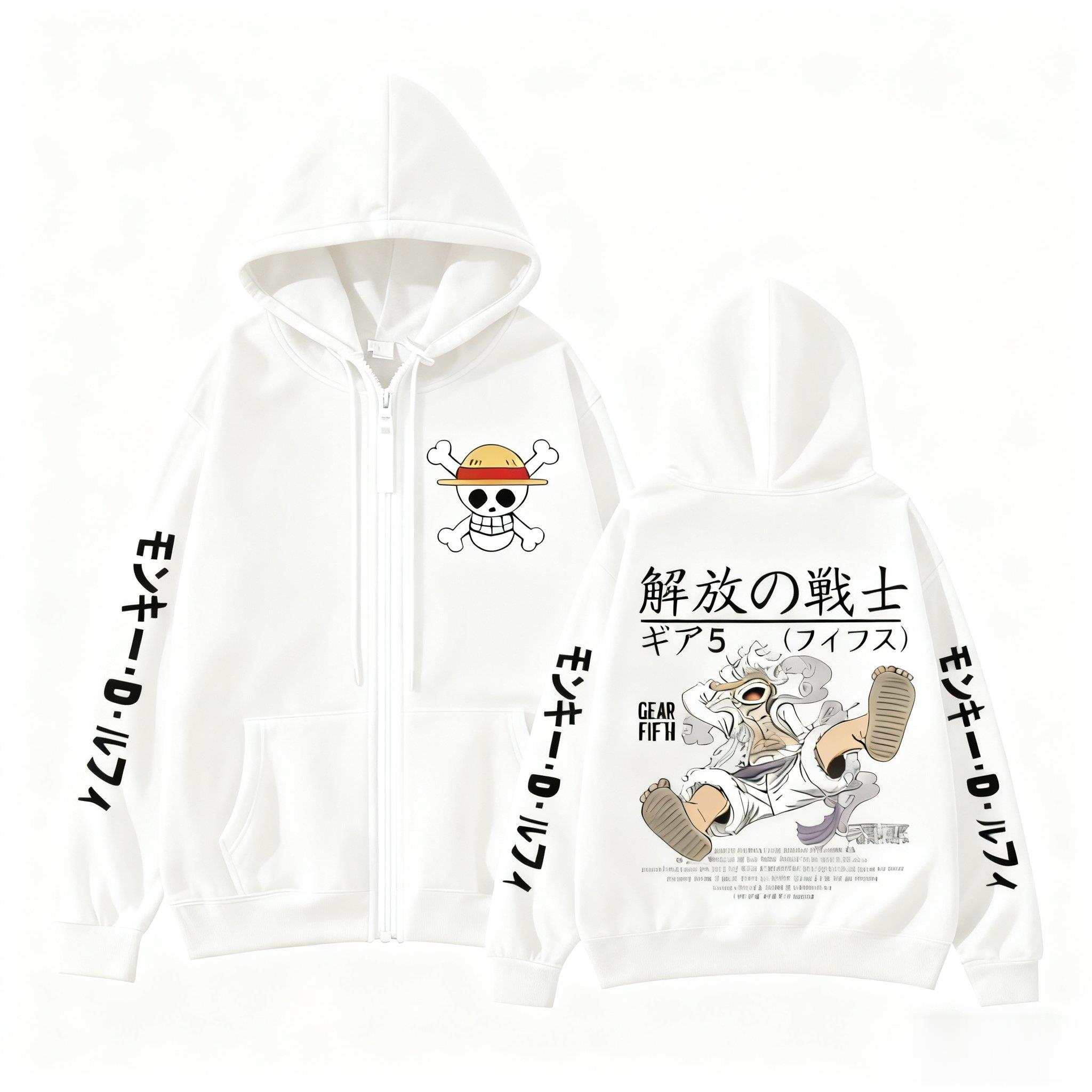 Monkey D Luffy Gear 5 Sudadera - Street Fashion Jacket Men reseña y precio