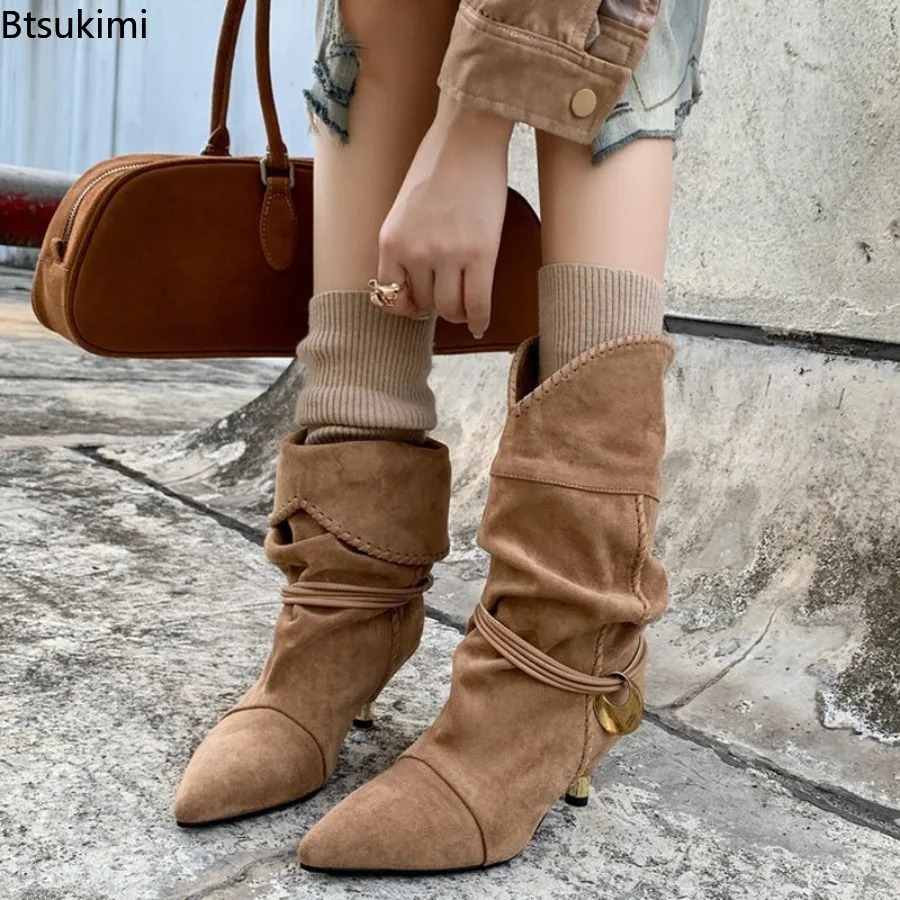 Botines de tacón fino para muj - Street Fashion Style Youtube reseña y precio