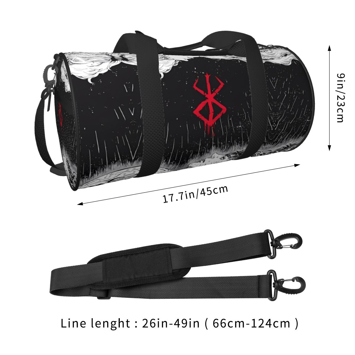 Bolsa de gimnasio Bereserk de  - Street Fashion Of Japan reseña y precio