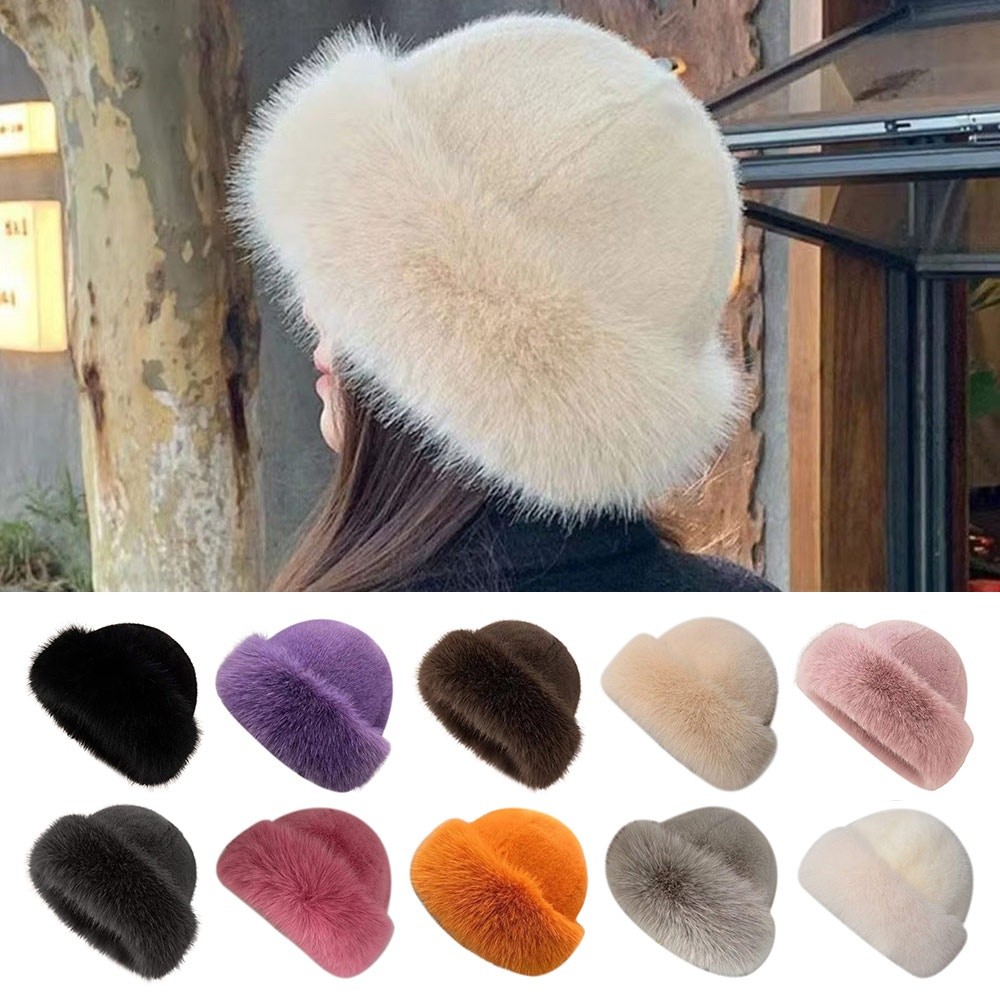 Sombrero de invierno de piel s - Bucket Hat Embroidered reseña y precio