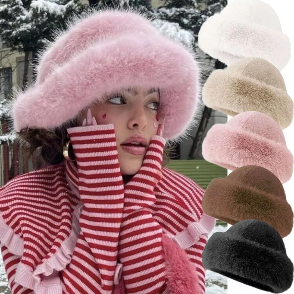 Sombrero de invierno de piel s - Bucket Hat Embroidered reseña y precio