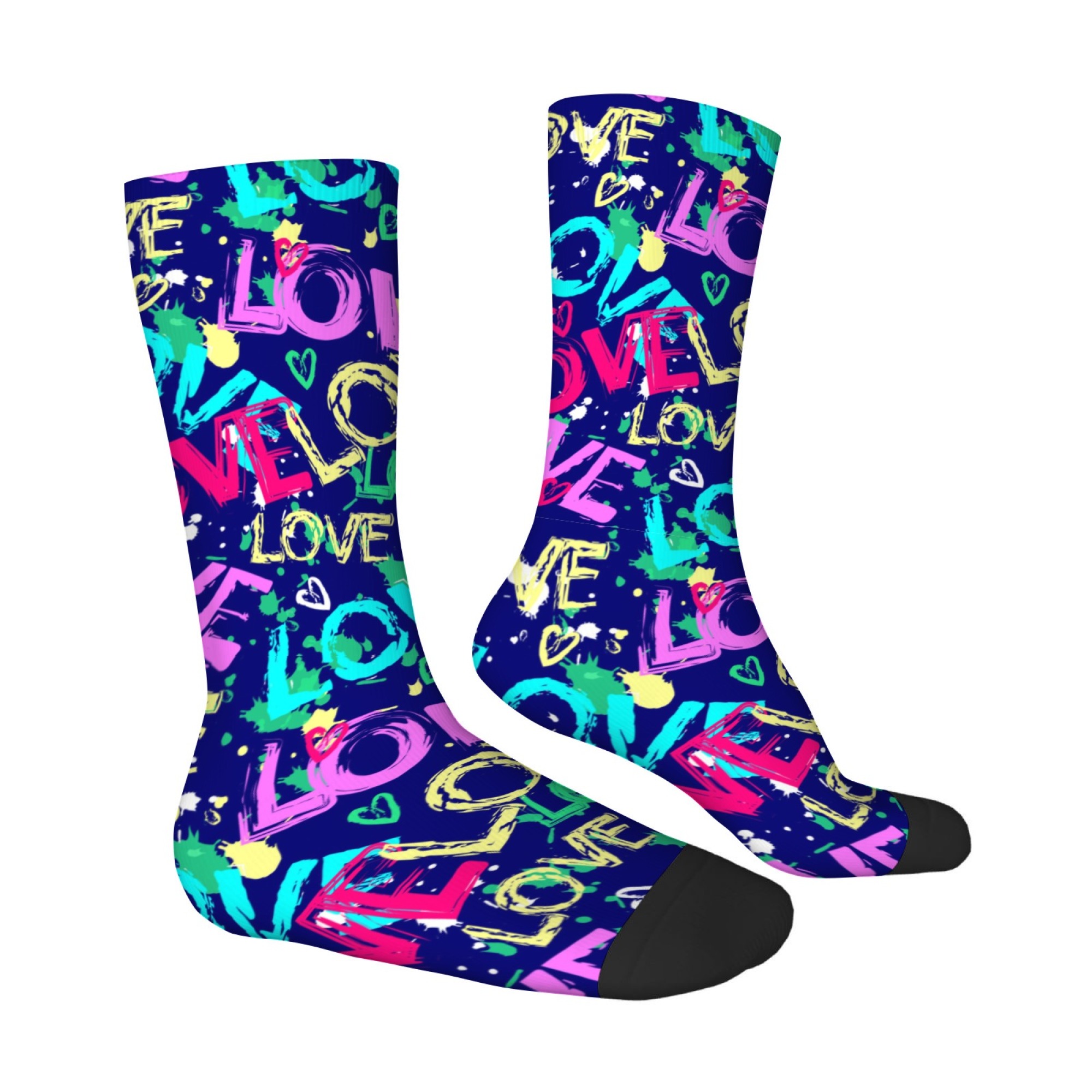 AMOR colorido Graffiti calceti - Street Fashion Style Youtube reseña y precio