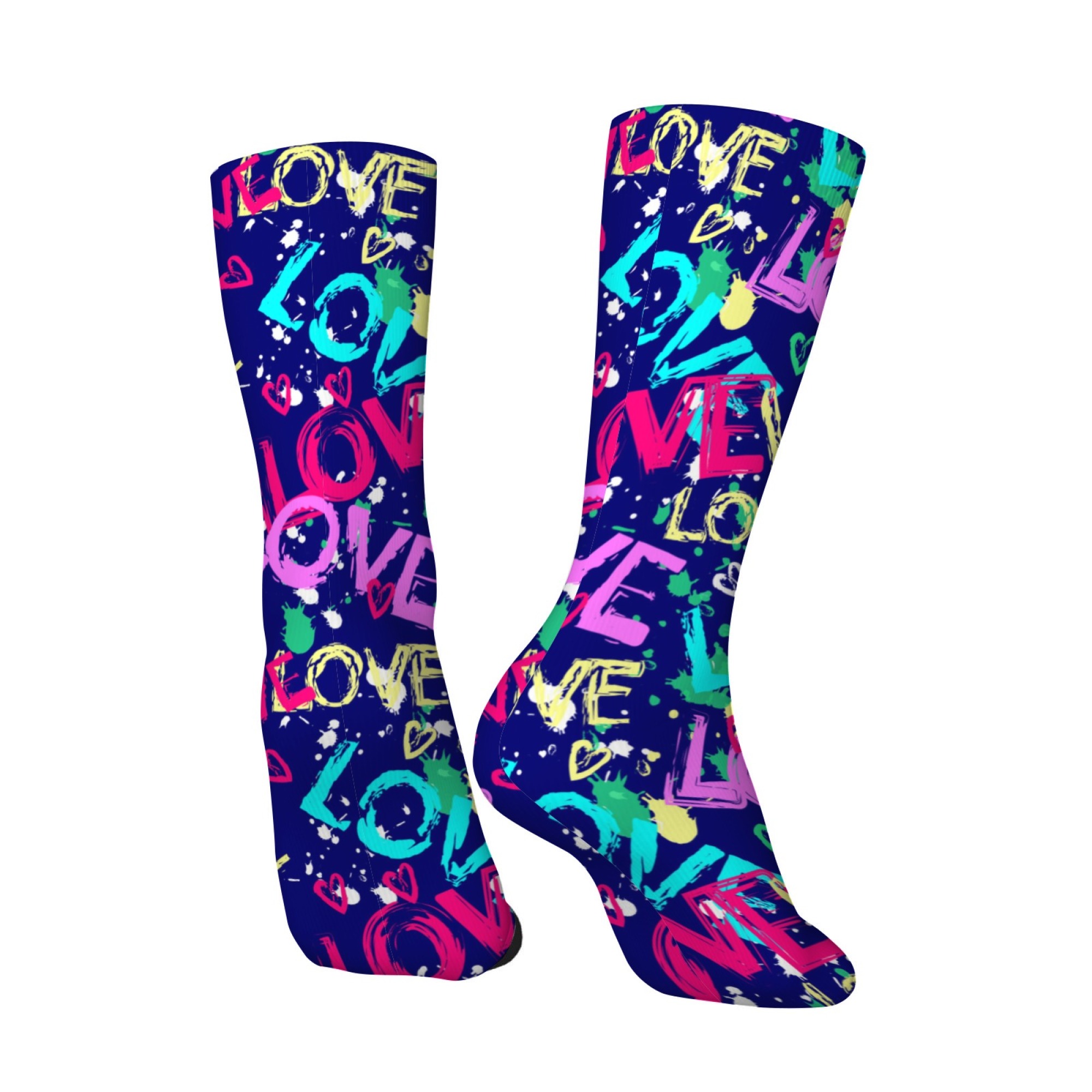 AMOR colorido Graffiti calceti - Street Fashion Style Youtube reseña y precio