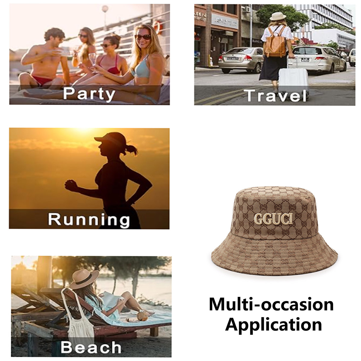 Sombrero de pescador personali - Bucket Hat Embroidered reseña y precio