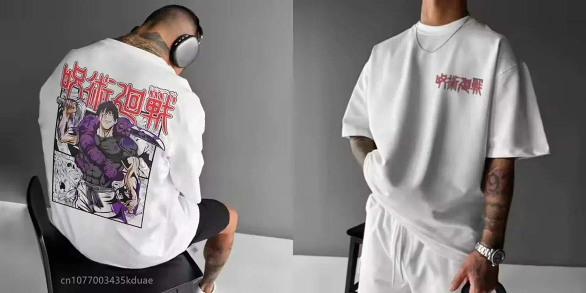 Camiseta Jujutsu Kaisen con gr - Street Fashion Of Japan reseña y precio