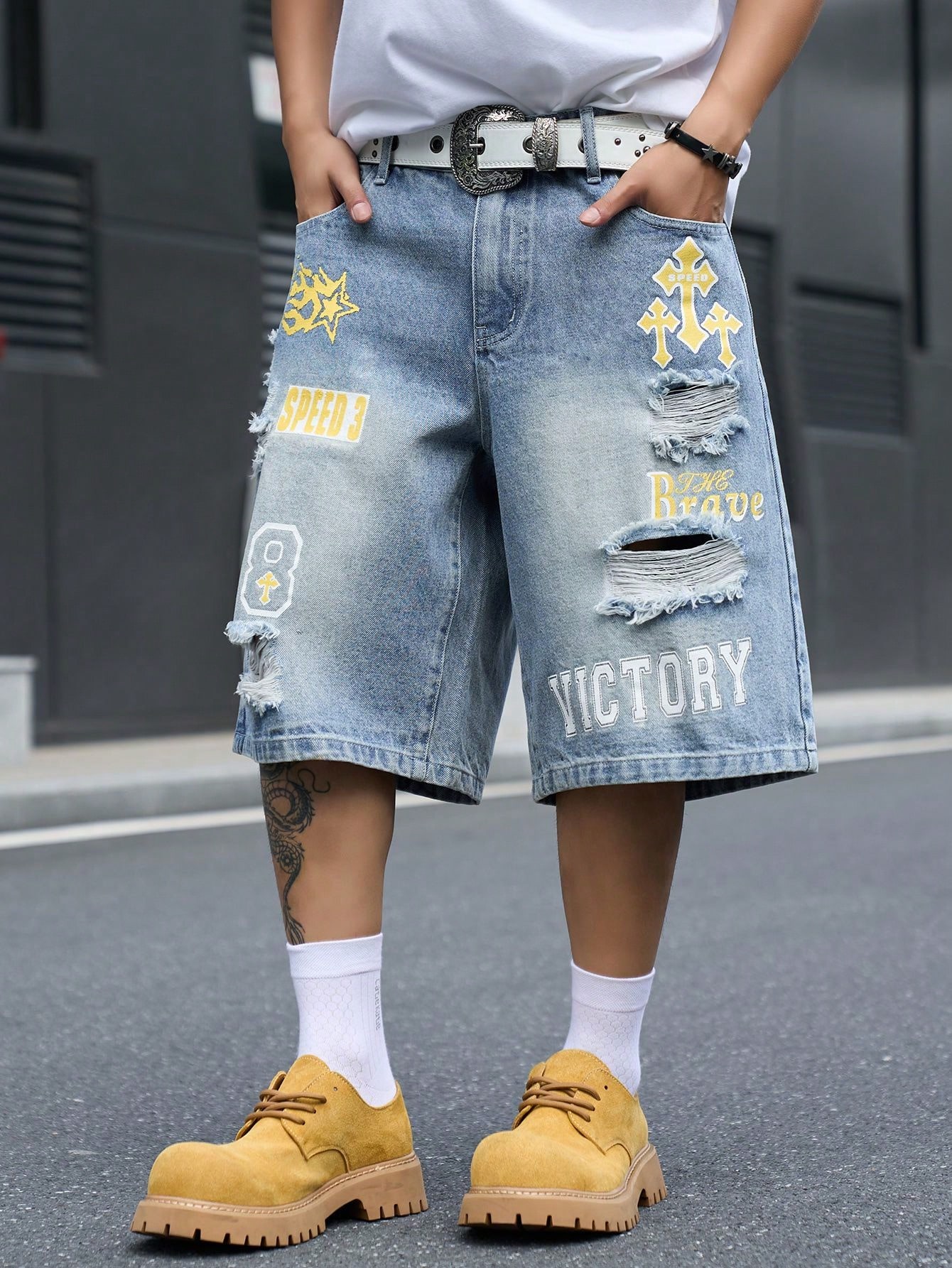 Pantalones cortos de mezclilla - Street Fashion Baggy reseña y precio