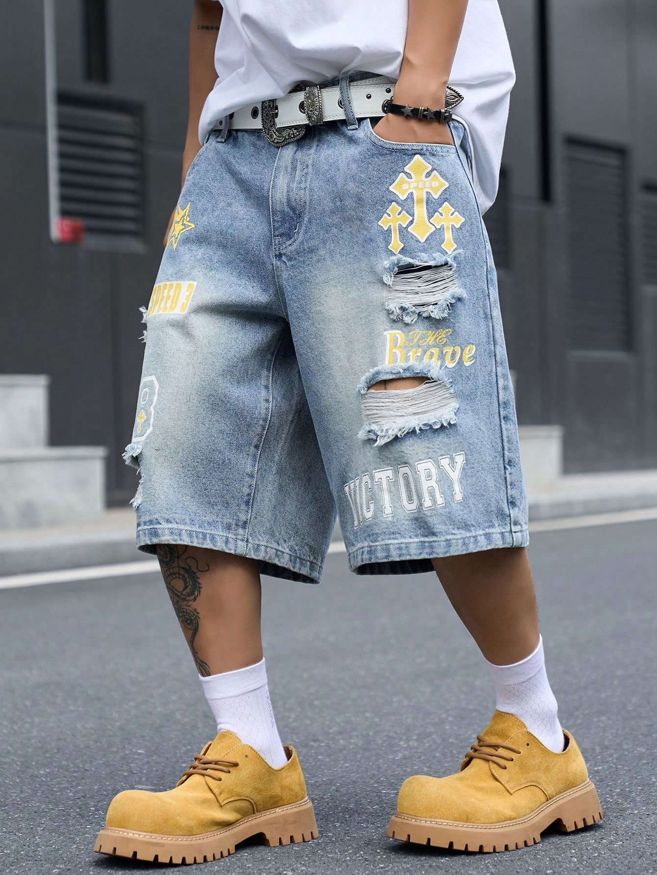Pantalones cortos de mezclilla - Street Fashion Baggy reseña y precio