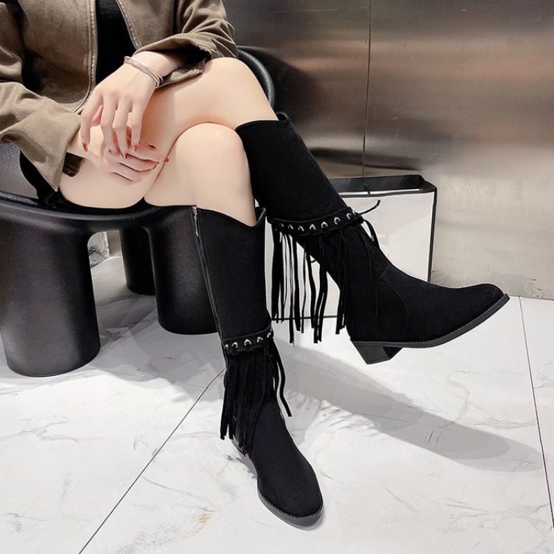 Botas hasta la rodilla para mu - Street Fashion Designers reseña y precio