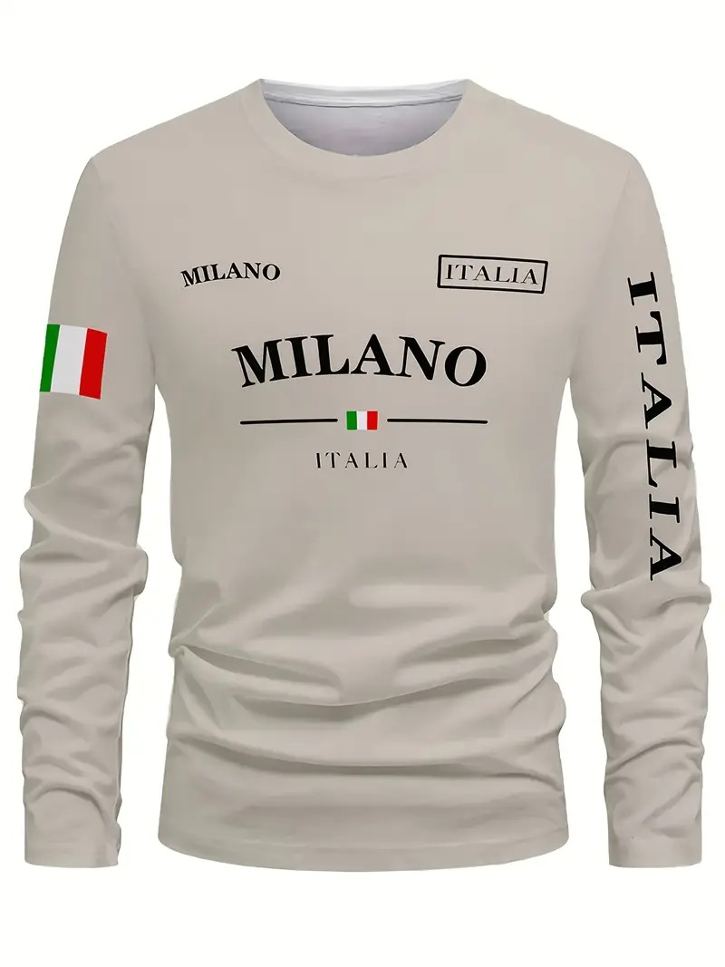 Camiseta de manga larga para h - Street Fashion In Milan reseña y precio