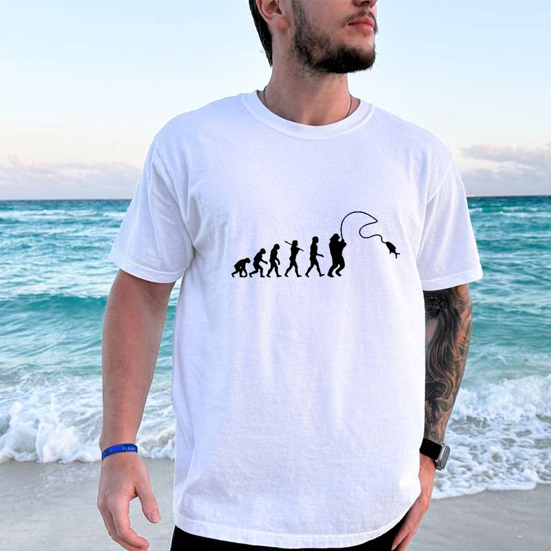 Fishing Evolution Printed T-Sh - Street Fashion Evolution reseña y precio